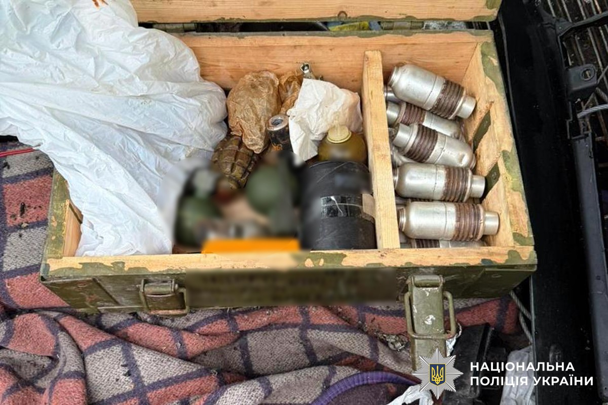 чоловік тримав вогнепальну зброю, гранати, набої та вибухові пристрої